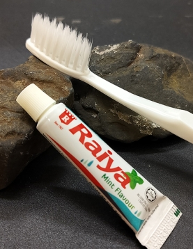 <FA-104> 6" Toothbrush with 5gm Raiya Toothpaste in Laminated Tube (50 pkt) <FA-104> 6" Toothbrush with 5gm Raiya Toothpaste in Laminated Tube (50 pkt)