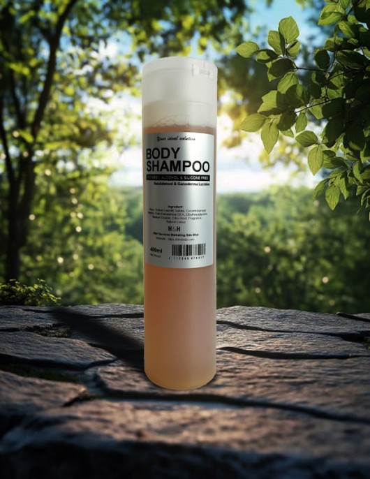 <H&H> Body Shampoo with Sandalwood & Ganoderma Lucidum 400ml