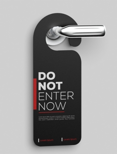 Custom Print Hotel Door Hanger (100pcs) Custom Print Hotel Door Hanger (100pcs)