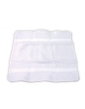 Plain Face Towel White 12x12cm (10 pcs)