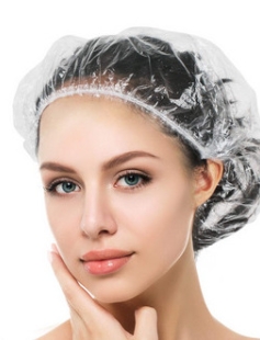 Hotel Disposable Plastic Shower Cap with Transparent Polybag (1000pcs)